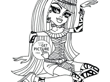 440x330 Cleo De Nile Coloring Pages Monster High Coloring Page For Kids