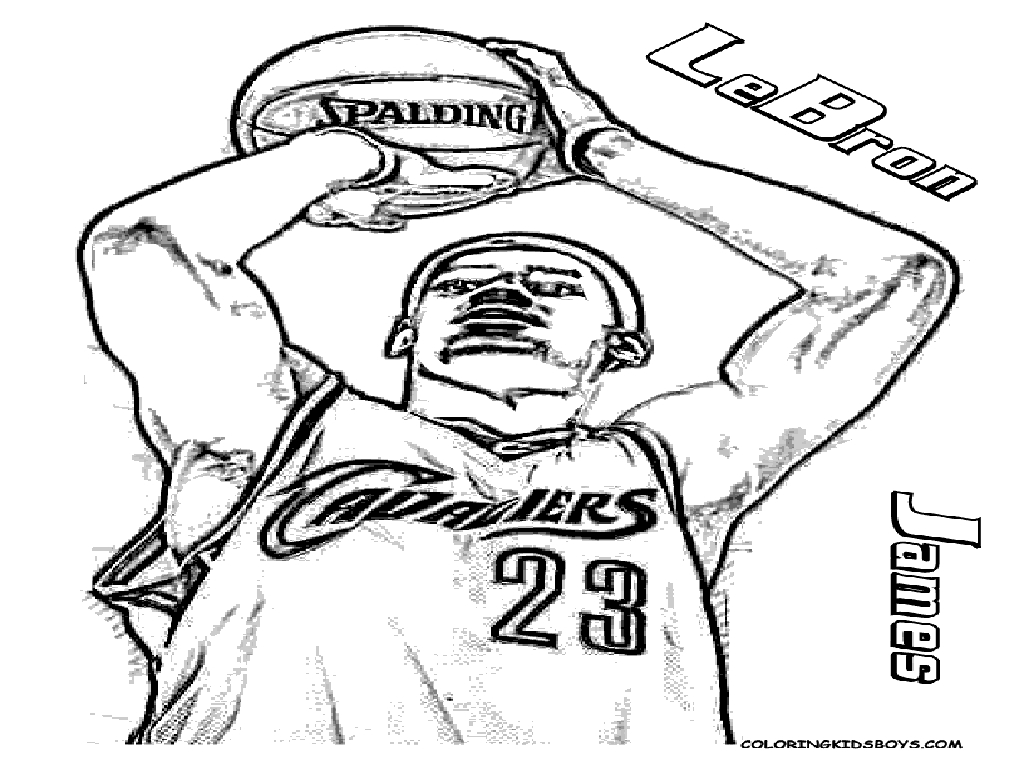 1024x768 Powerful Kyrie Irving Coloring Pages 2996