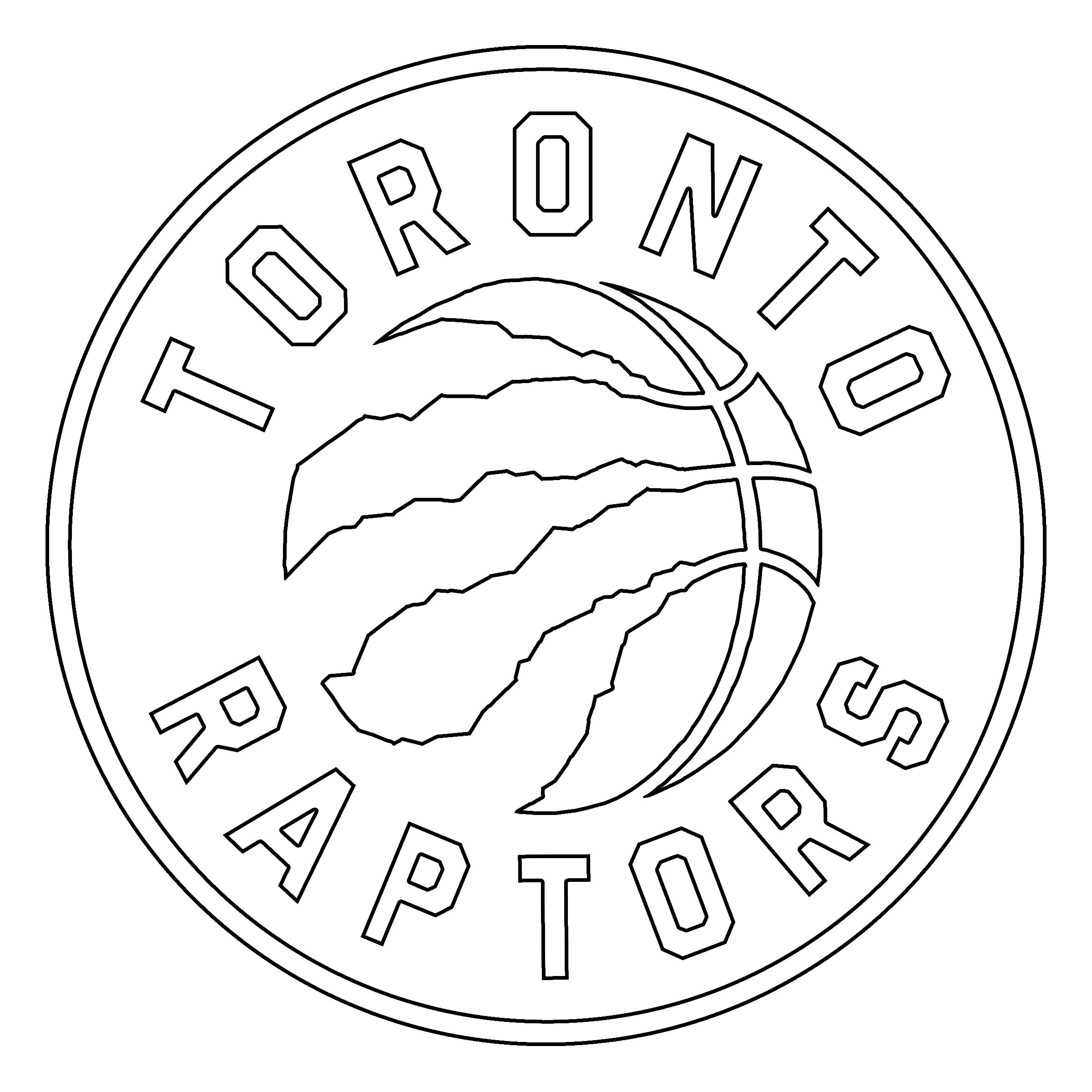 2400x2400 Announcing Toronto Raptors Logo Coloring Page Amazing Pics Photos