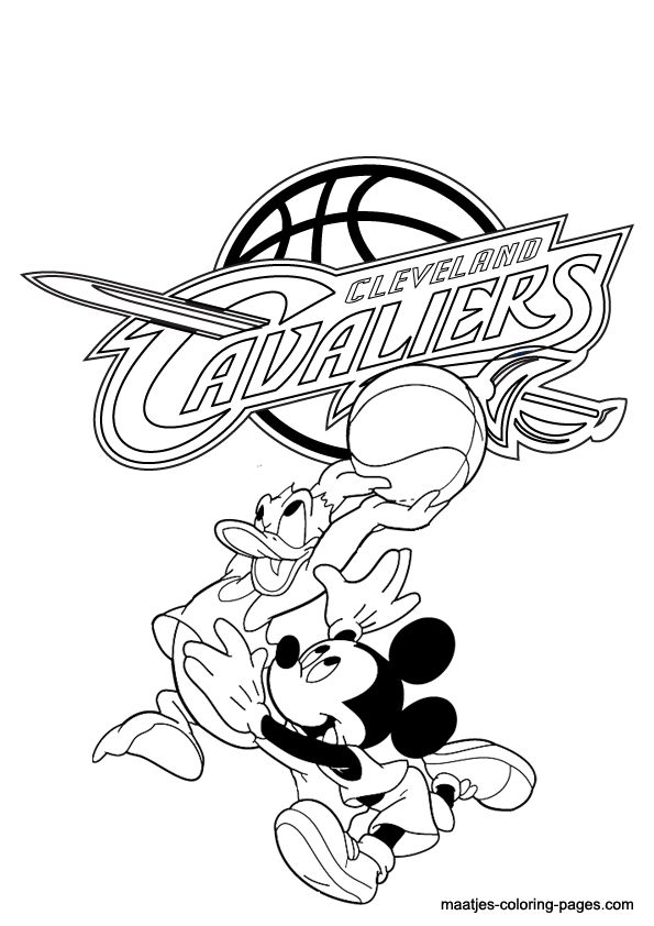 Cleveland Cavs Coloring Pages at GetColorings.com | Free printable ...