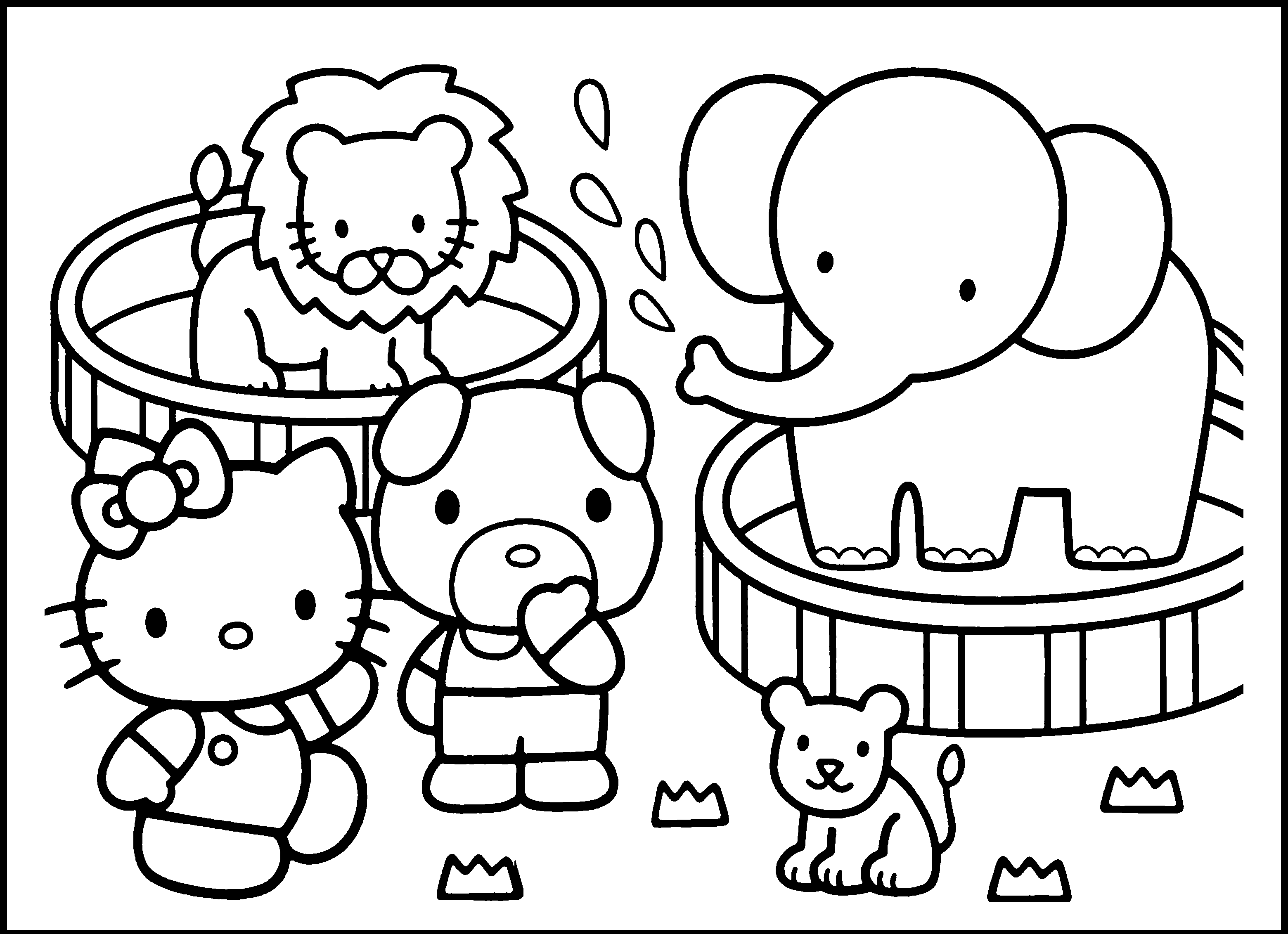 Coloring Pages Of Zoo Animals 7 3120x2263 Coloring Pages Of Zoo Animals 7