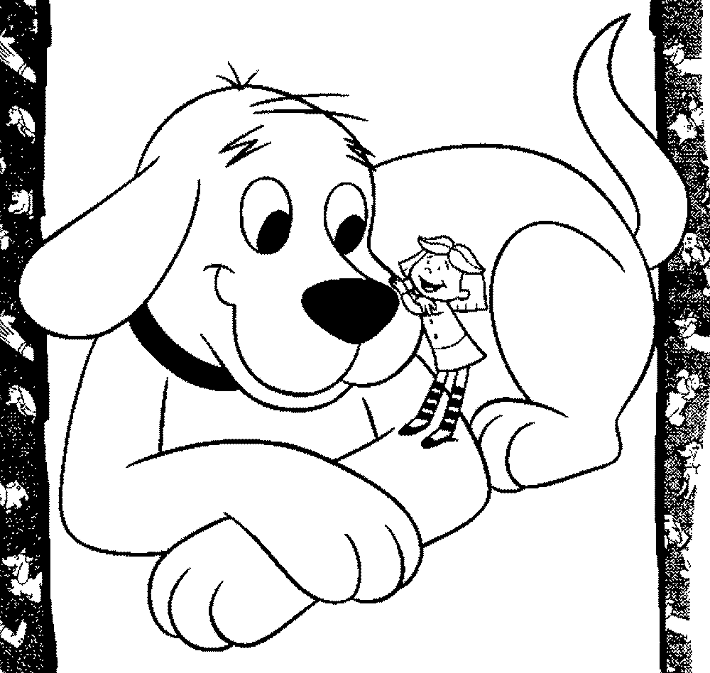 1000x948 Cliford Coloring Pages Strong Baby Clifford The Big Red Dog