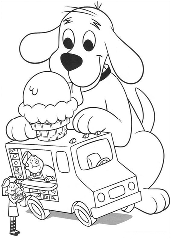 343x480 Coloring Pages Of Clifford
