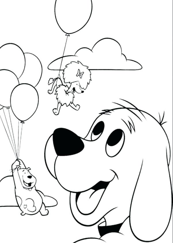 600x842 Clifford Coloring Page