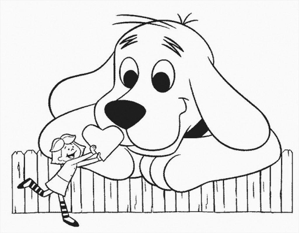 1024x800 Clifford Coloring Pages The Big Red Dog 1024 800 High Definition