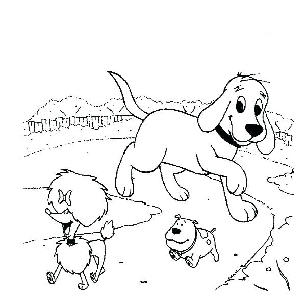 600x600 Clifford Coloring Pages