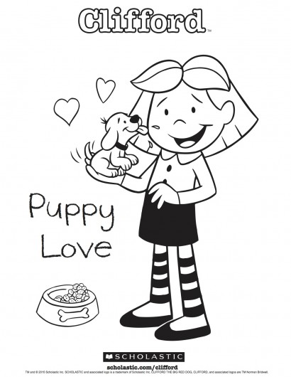 Clifford's Puppy Love Coloring Sheet Parents 410x530 Clifford's Puppy Love Coloring Sheet Parents