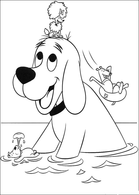 5 Clifford The Big Red Dog Coloring Pages For Preschoolers 567x794 5 Clifford The Big Red Dog Coloring Pages For Preschoolers