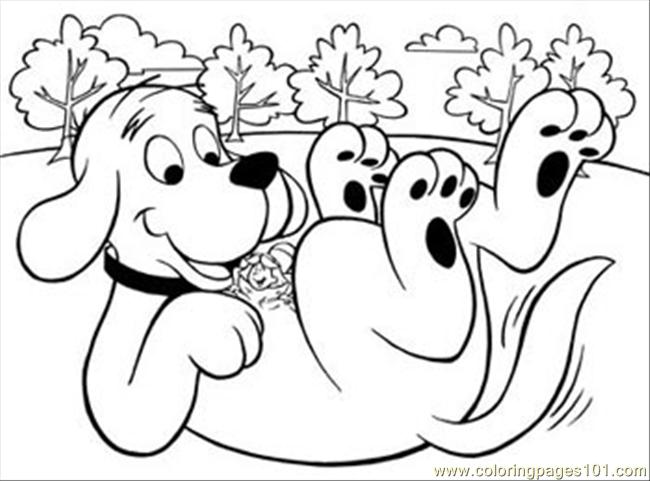 Clifford4 Coloring Page 650x481 Clifford4 Coloring Page