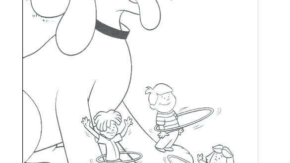 Clifford The Big Red Dog Coloring Pages 585x329 Clifford The Big Red Dog Coloring Pages