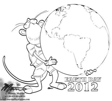 441x399 Earth Coloring Pages Earth Day 2012 Coloring Pages Kids Coloring