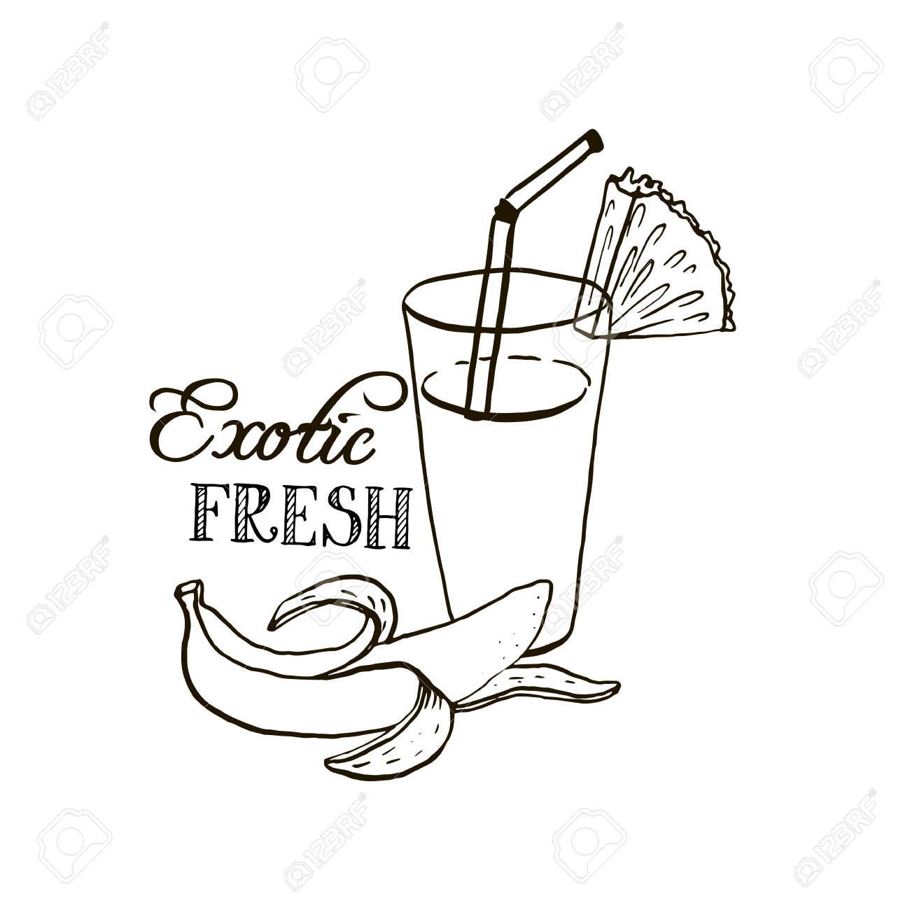 1300x1300 Unique Fruit Smoothie Coloring Pages Collection Printable