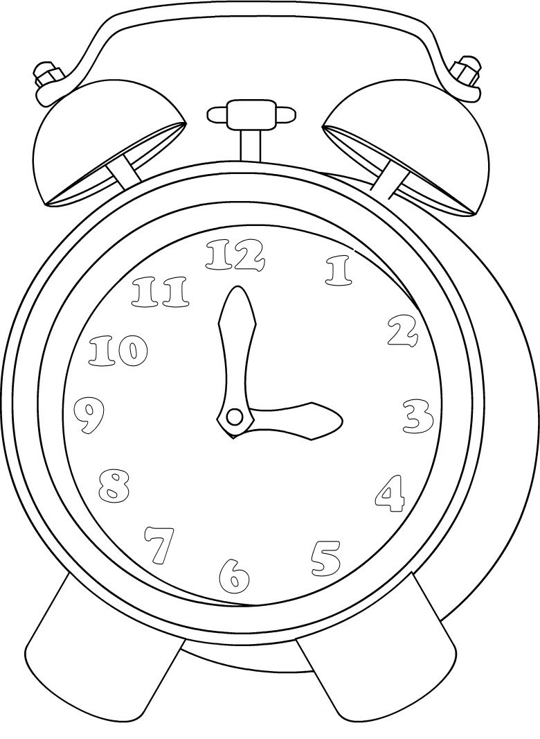 Clock Coloring Page At GetColorings Free Printable Colorings 8040 | The ...