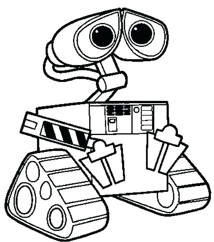 736x830 Wall E Coloring Pages Coloring Pages Clock Coloring Page Wall E