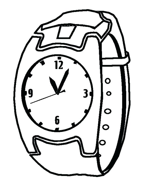 600x750 Watch Coloring Page Watch Clock Coloring Pages Watch Dogs Coloring