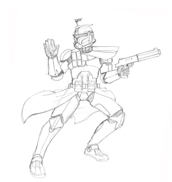 722x765 New Star Wars Clone Trooper Coloring Pages 15 On Coloring Books