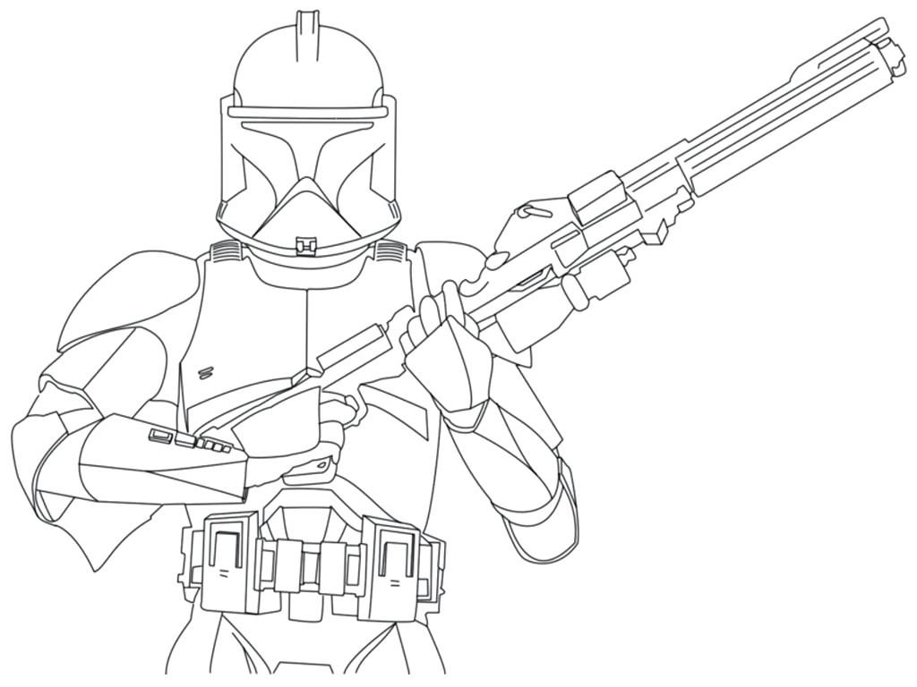 1024x768 Coloring Page ~ Star Wars The Clone Coloring Pages Printable Free