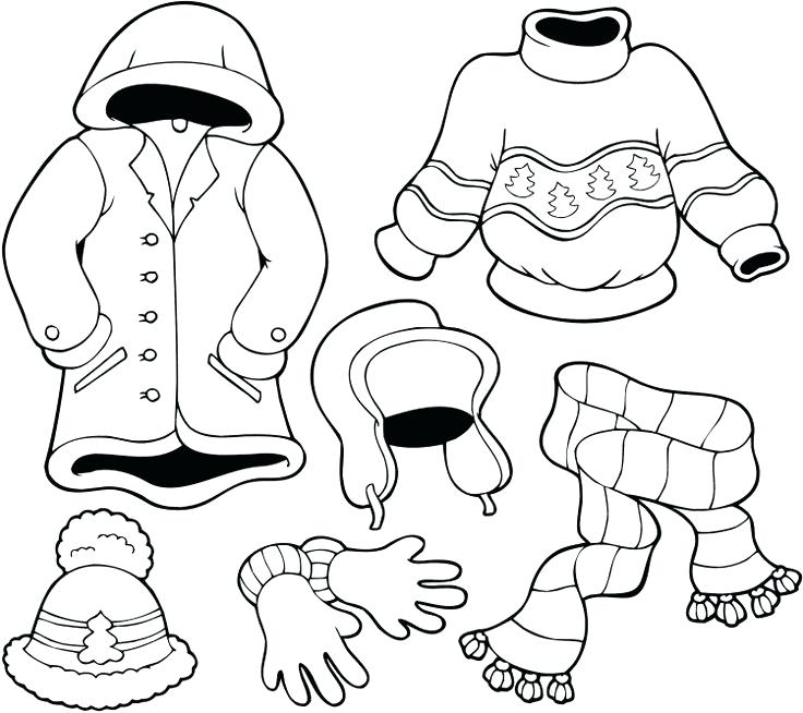 736x654 Clothing Coloring Page Winter Clothes Coloring Page Winter Kids