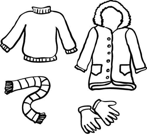 Winter Clothes Coloring Page Clothing Coloring Pages 500x459 Winter Clothes Coloring Page Clothing Coloring Pages
