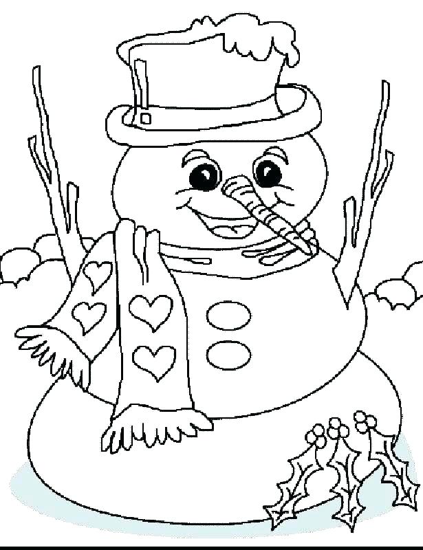 Printable Winter Coloring Pages For Preschool 615x800 Printable Winter Coloring Pages For Preschool