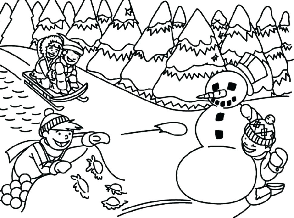 Winter Coloring Pages To Print Winter Coloring Pages Printable 970x718 Winter Coloring Pages To Print Winter Coloring Pages Printable
