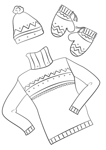 Coloring Pages Of Winter Clothes Winter Clothes Coloring Page Free 340x480 Coloring Pages Of Winter Clothes Winter Clothes Coloring Page Free