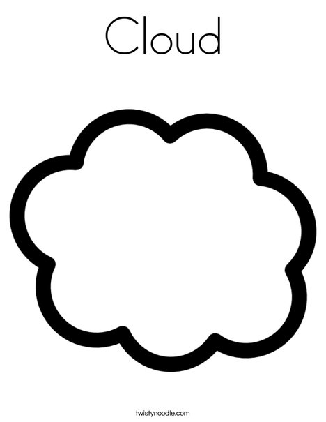 Cloud Coloring Page 468x605 Cloud Coloring Page