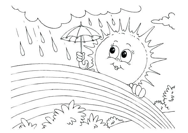 Coloring Page Sun Rainy Day Coloring Pages Sun And Rain Coloring 600x425 Coloring Page Sun Rainy Day Coloring Pages Sun And Rain Coloring