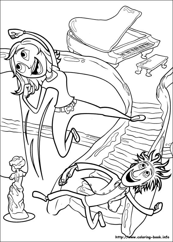 Cloudy With A Chance Of Meatballs Coloring Picture 567x794 Cloudy With A Chance Of Meatballs Coloring Picture