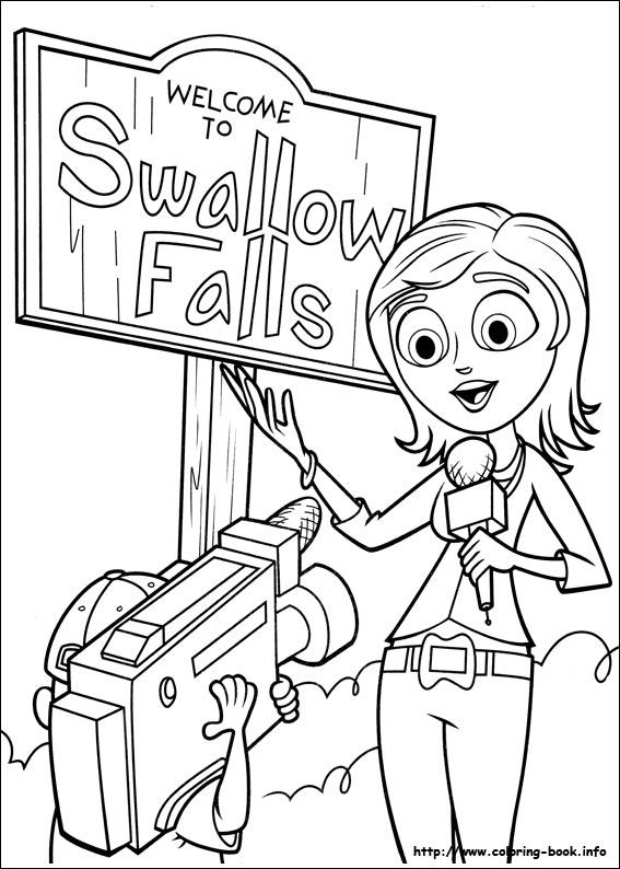Sarah's Super Colouring Pages Cloudy With A Chance Of Meatballs 567x794 Sarah's Super Colouring Pages Cloudy With A Chance Of Meatballs