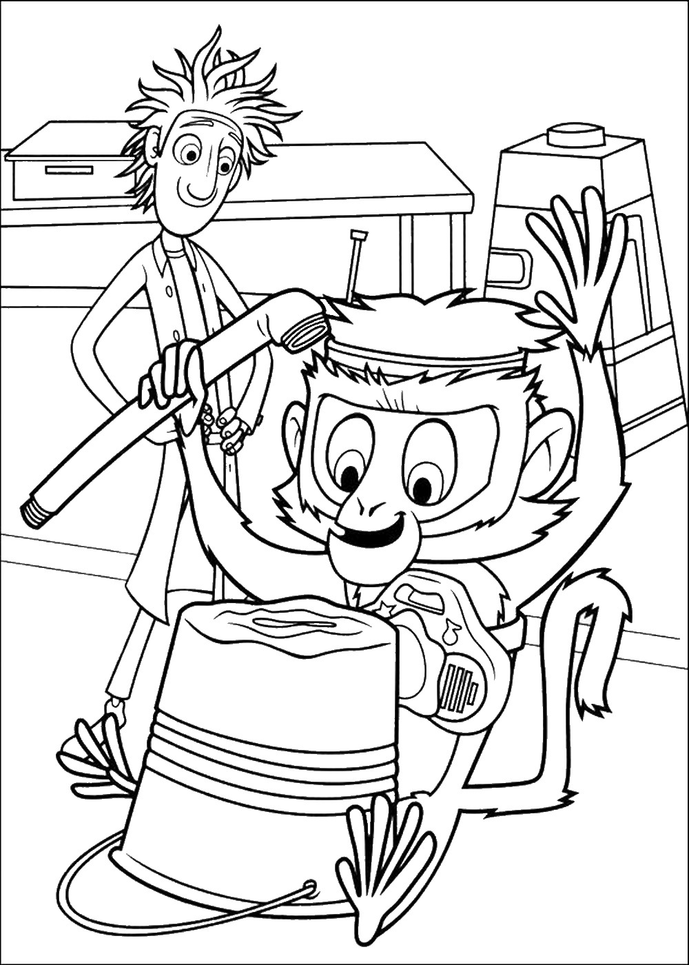 1000x1400 Book Cloudy With A Chance Of Meatballs Coloring Pages Barbie