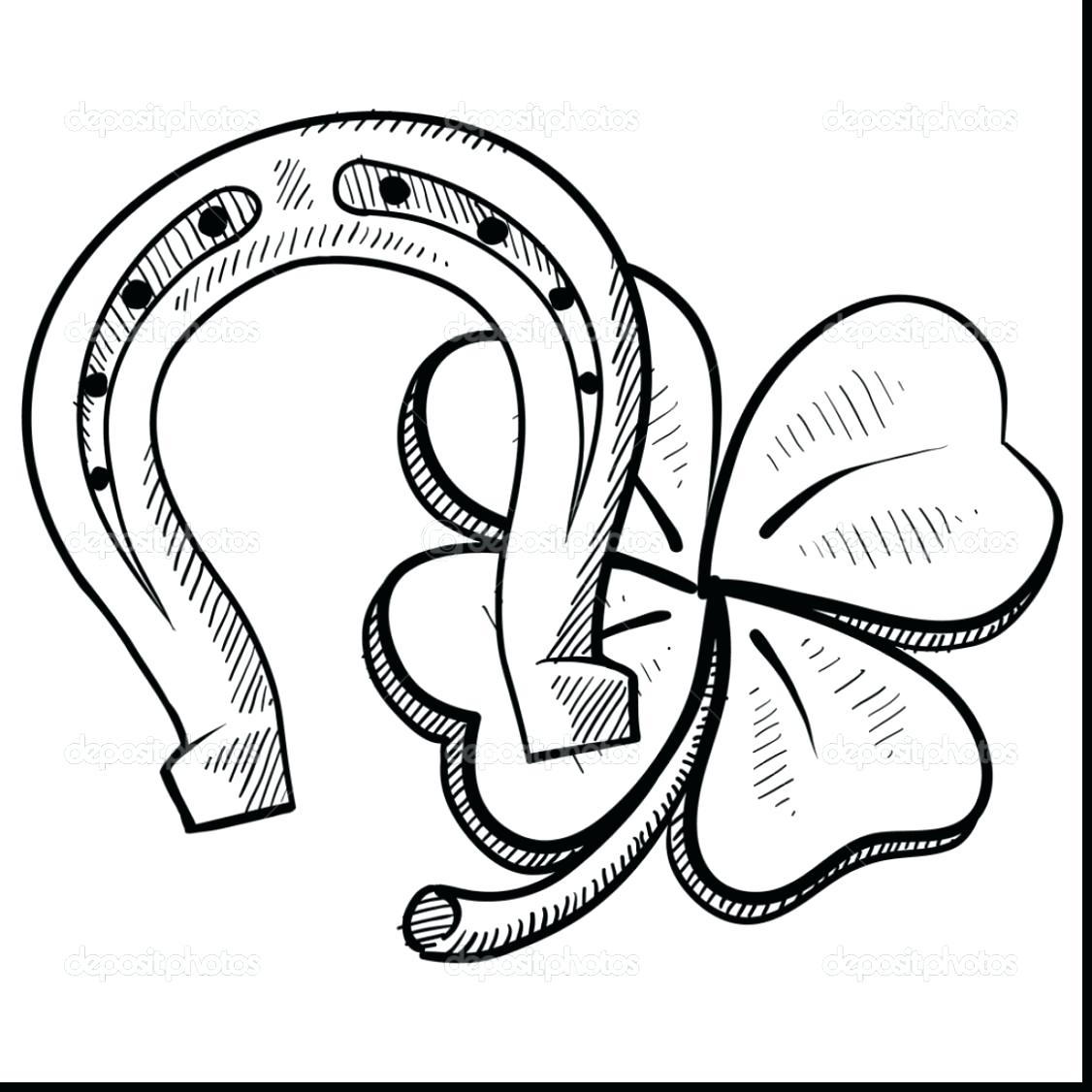 1126x1126 Edge 4 Leaf Clover Coloring Page Pages Well Four Free 8812