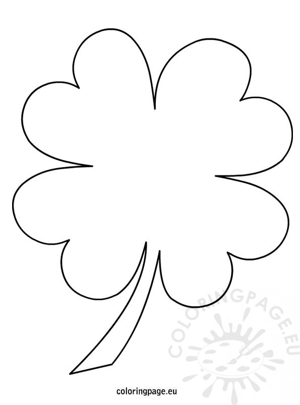 Clover Coloring Page at GetColorings.com | Free printable colorings