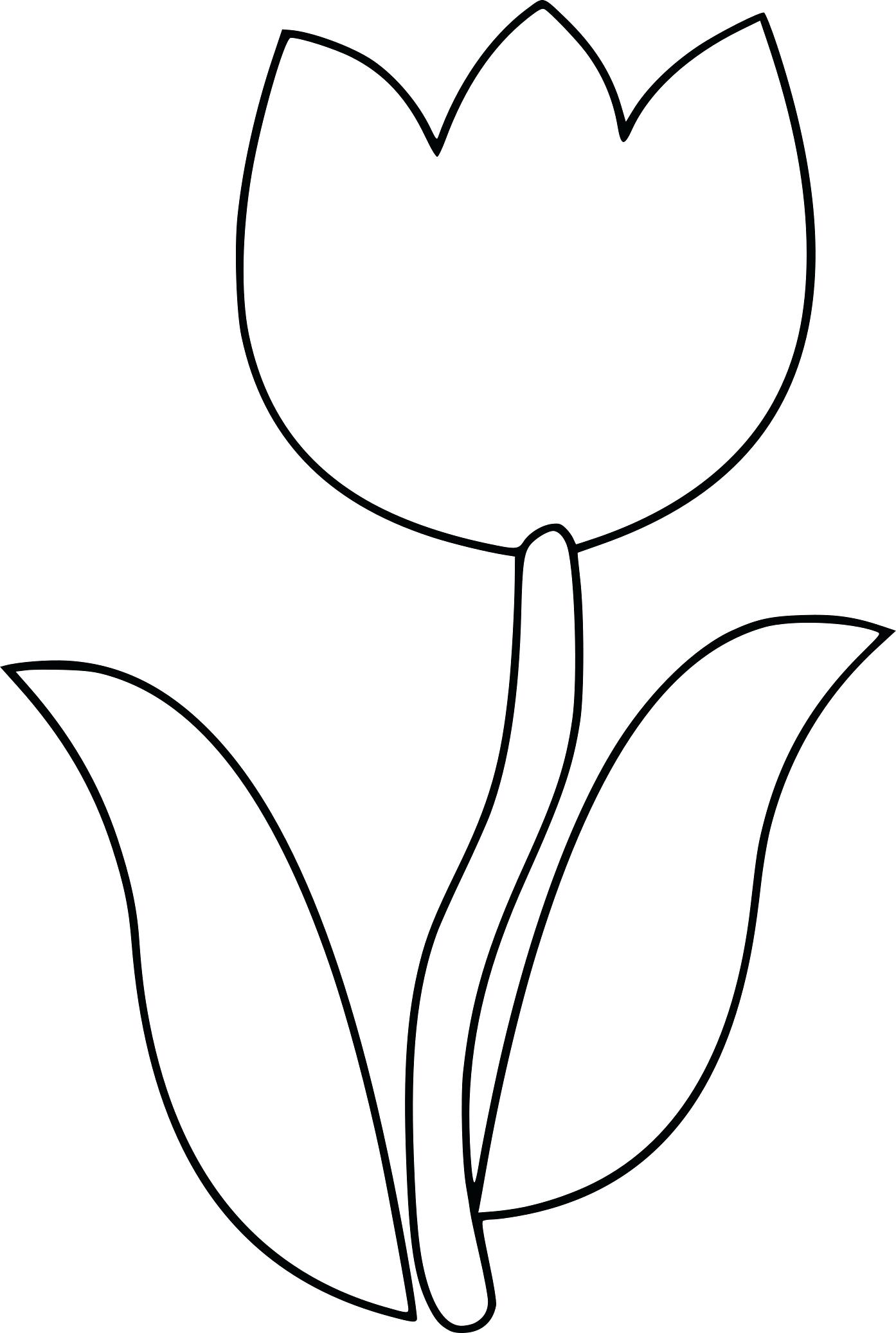 Four Leaf Clover Coloring Page For Color 1394x2074 Four Leaf Clover Coloring Page For Color