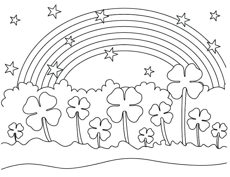 Four Leaf Clover Coloring Page Four Leaf Clover Coloring Sheet 736x566 Four Leaf Clover Coloring Page Four Leaf Clover Coloring Sheet