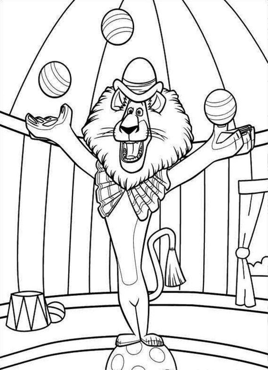 Circus Animals Coloring Pages 900x1240 Circus Animals Coloring Pages