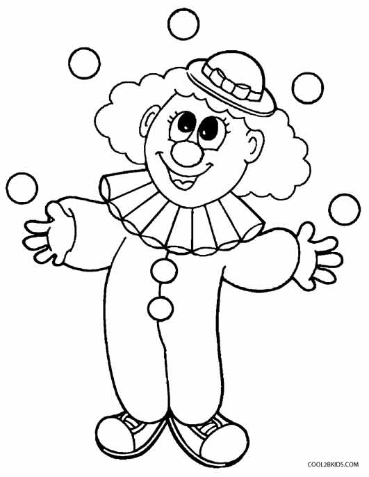 Printable Clown Coloring Pages For Kids Cool2bkids Clowns 531x685 Printable Clown Coloring Pages For Kids Cool2bkids Clowns
