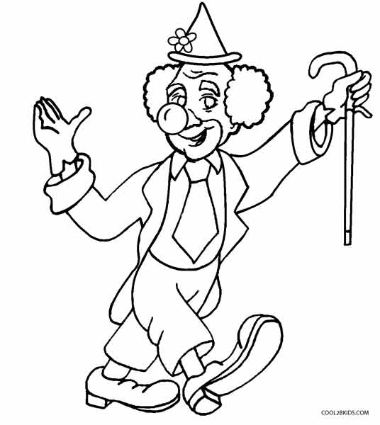 Printable Clown Coloring Pages For Kids Cool2bkids 536x600 Printable Clown Coloring Pages For Kids Cool2bkids