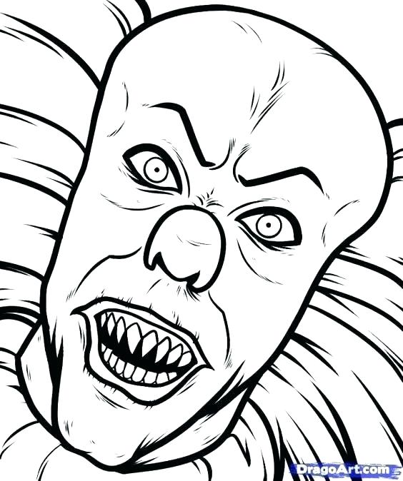 Clown Coloring Pages 564x674 Clown Coloring Pages