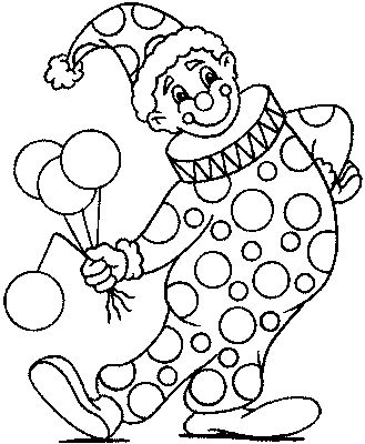 Clown Coloring Pages To Print 329x400 Clown Coloring Pages To Print