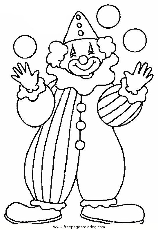 Clown Coloring Pages Circus Clowns Coloring Pages Quad Ocean 545x794 Clown Coloring Pages Circus Clowns Coloring Pages Quad Ocean