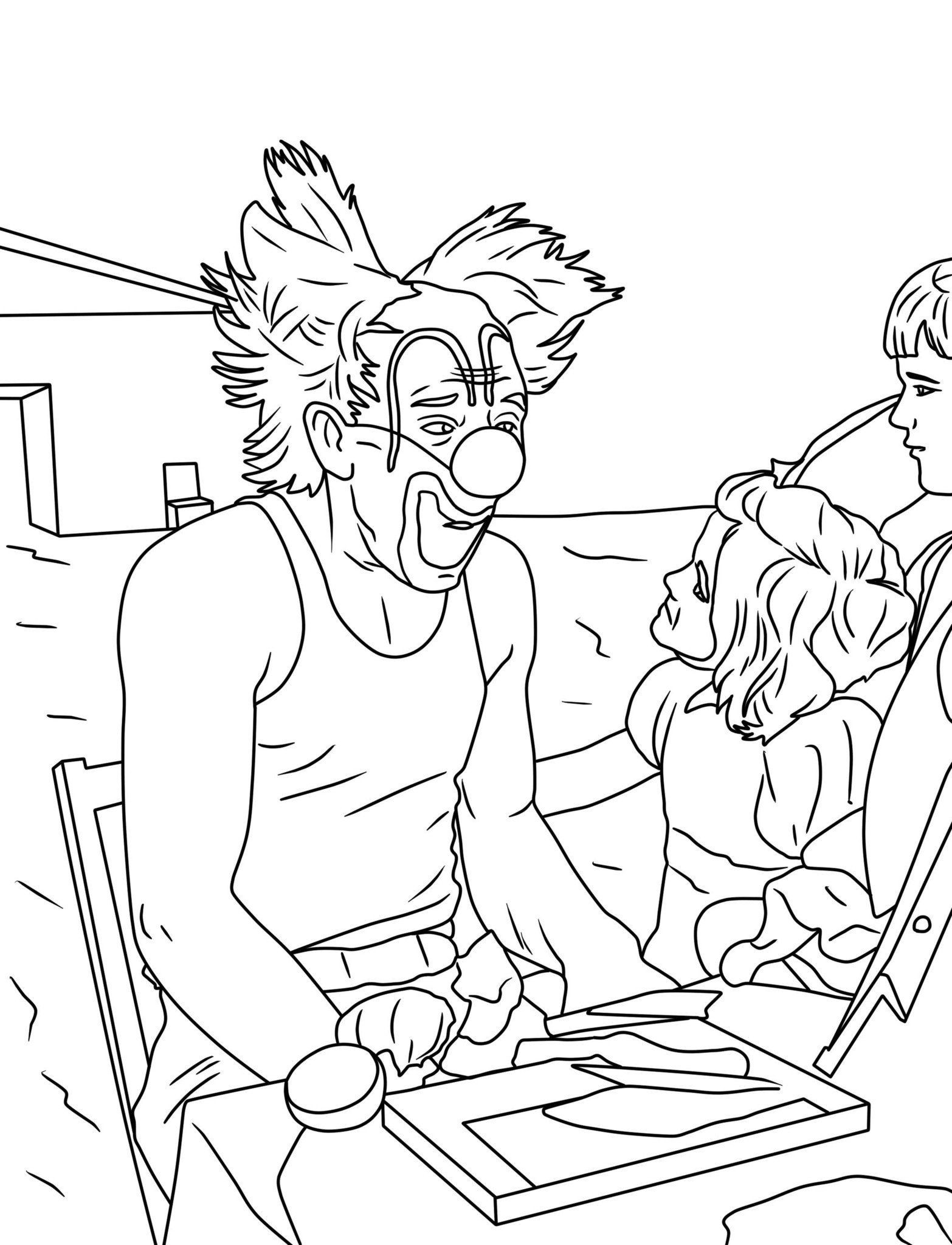 1566x2048 Creepy Coloring Pages Adults @ Creepy Clown Adult Coloring Book