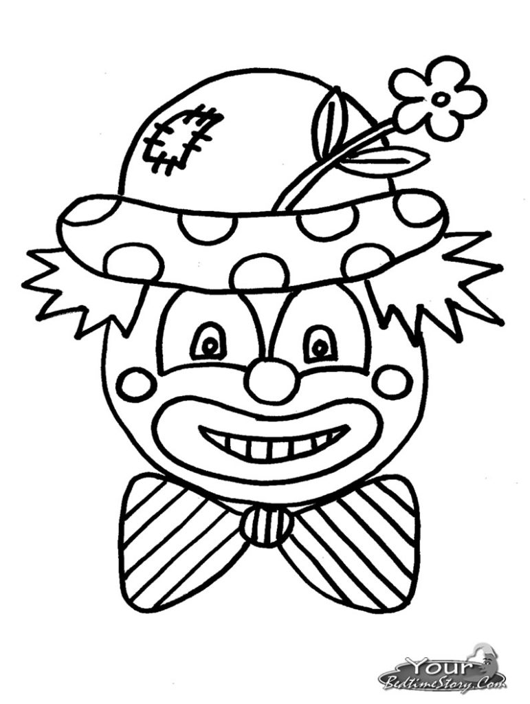 771x1024 Impressive Clown Colouring Pictures Unbelievab