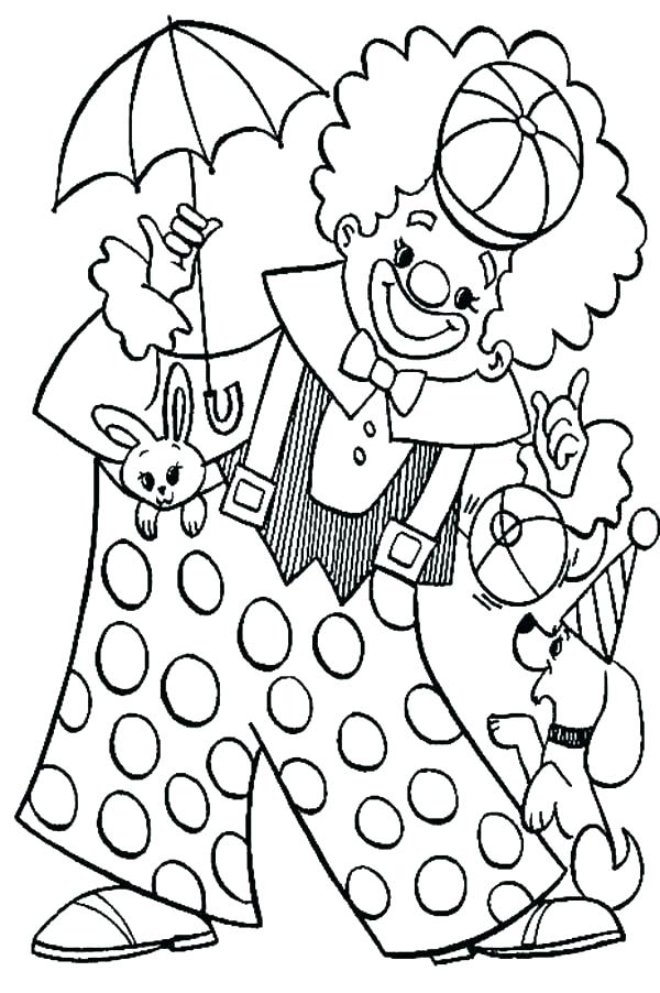 600x902 Scary Clown Coloring Pages