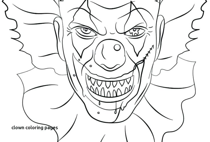 Clown Face Coloring Page at GetColorings.com | Free printable colorings ...