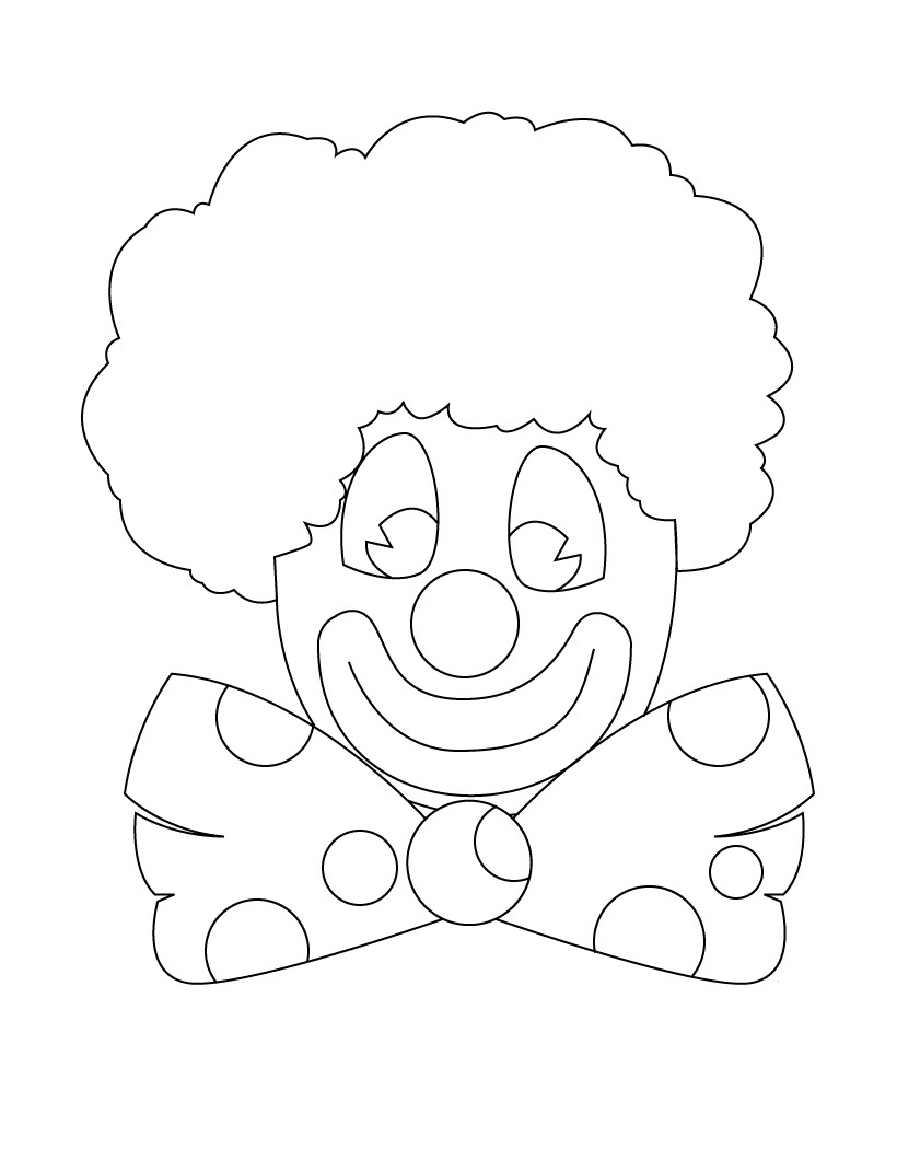 Free Printable Clown Coloring Pages For Kids 820x1060 Free Printable Clown Coloring Pages For Kids