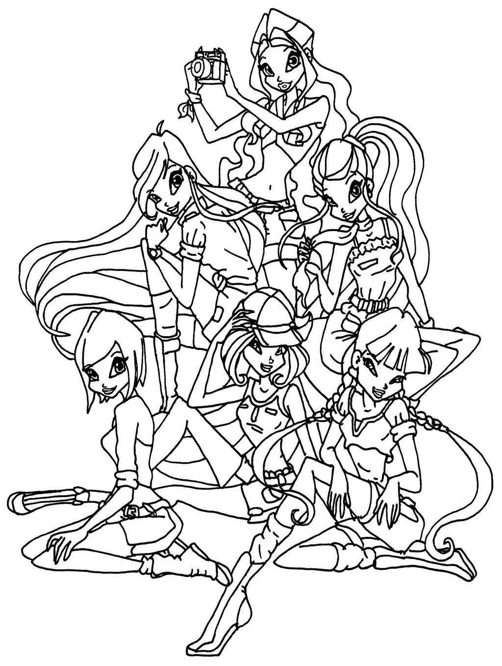 1024x1357 Winx Club Coloring Pages Printable Picture, Winx Club Coloring
