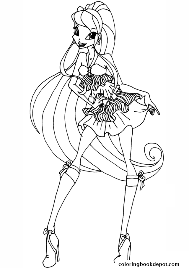 640x905 Stella Season 5 Winx Club Coloring Pages