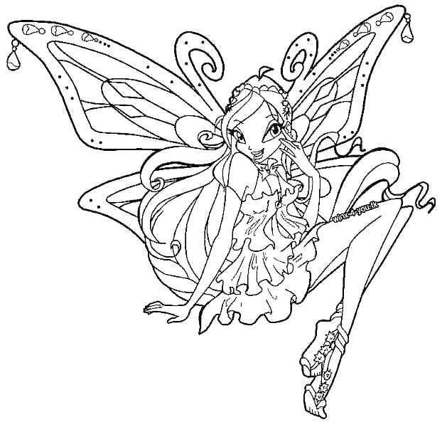 629x600 Winx Club Coloring Pages Layla Vanda