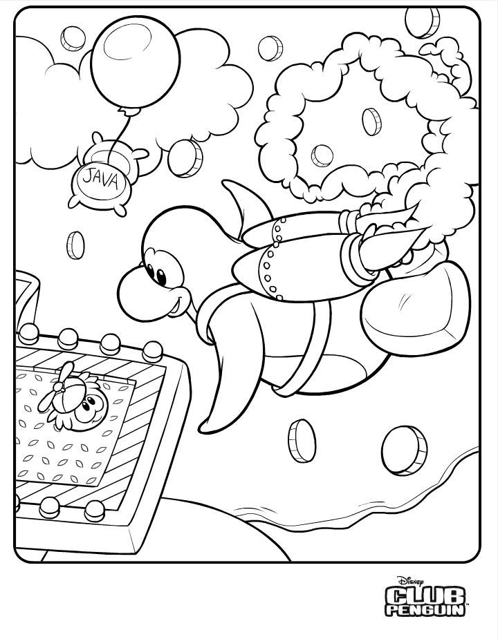 720x925 Club Penguin Coloring Pages Ninja Club Penguin Coloring Pages